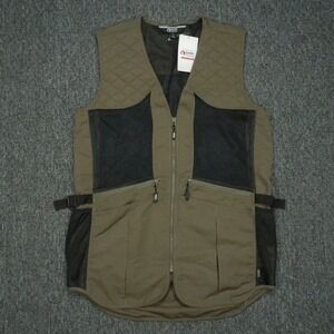 Gander Mountain Vest Men Medium Green Brown GS Premier Lightweight‎ Shooting NWT